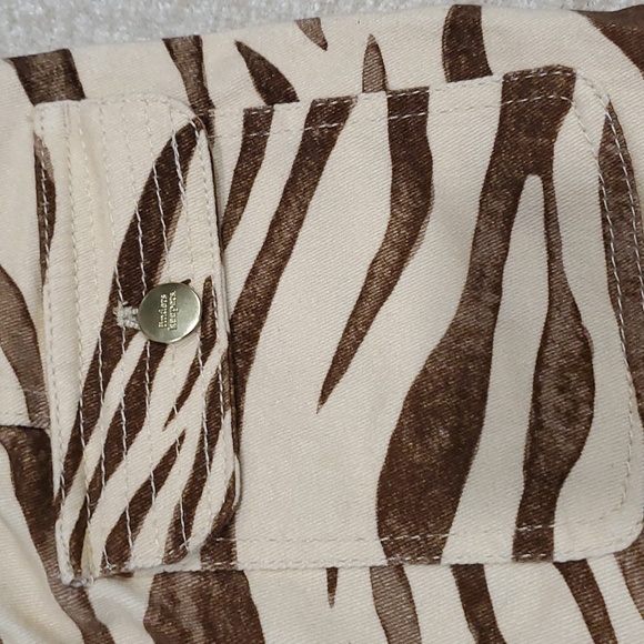 Anthropology keepers garcia  brown zebra print high waist wide leg pants… - Picture 6 of 12